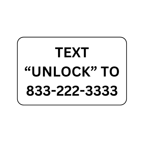 "Text-to-Release" - High Collar Sticker