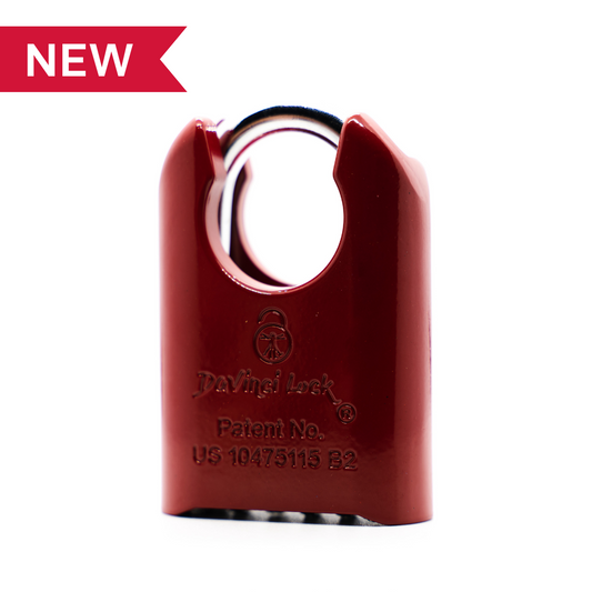DaVinci Lock - High Collar Lock 2.0 - Red - 10 Pack